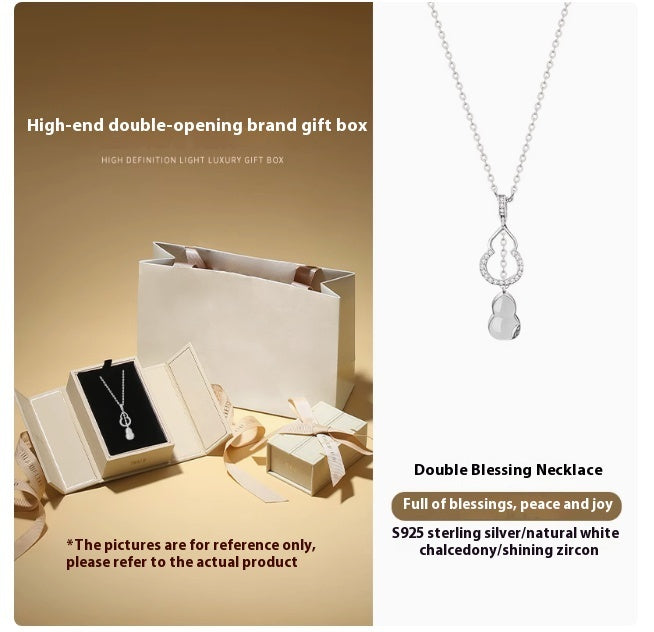 Jade Marrow Double Gourd Necklace