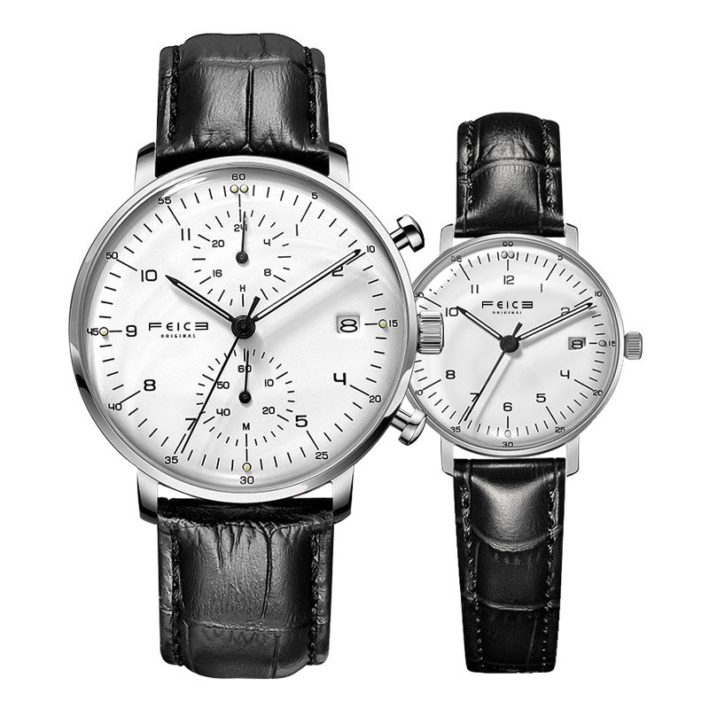 Men's And Women's Fashion Waterproof Belt Watch