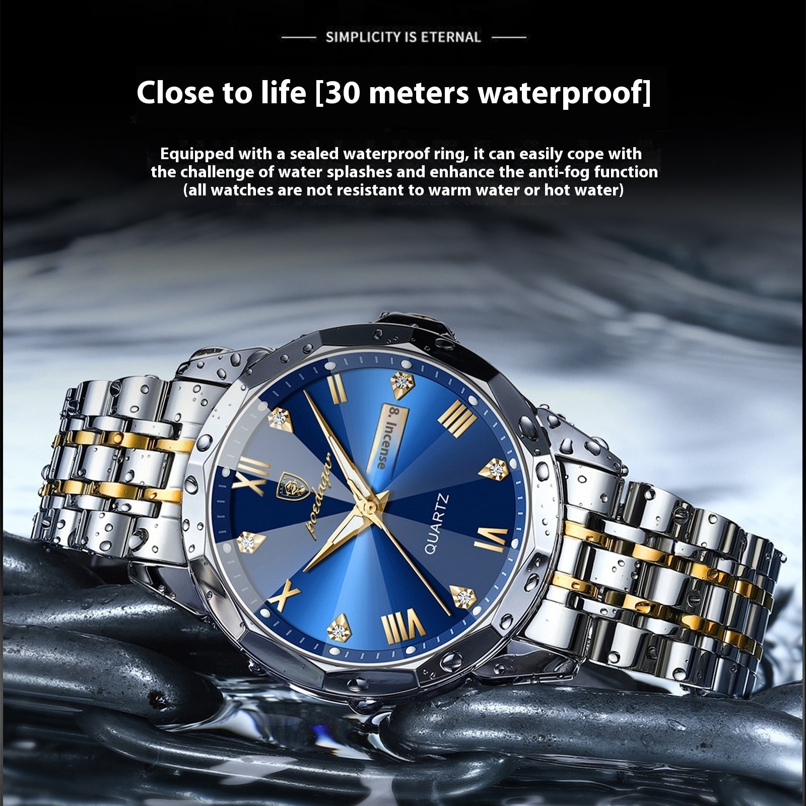 Men Waterproof Luminous Watch