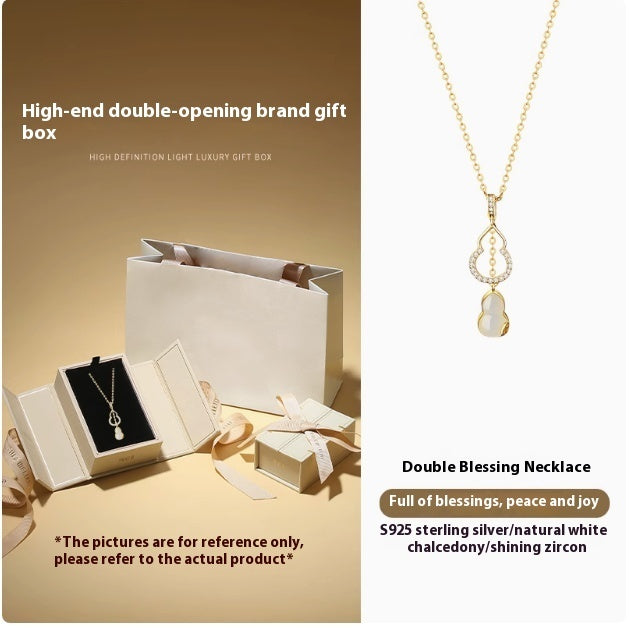 Jade Marrow Double Gourd Necklace