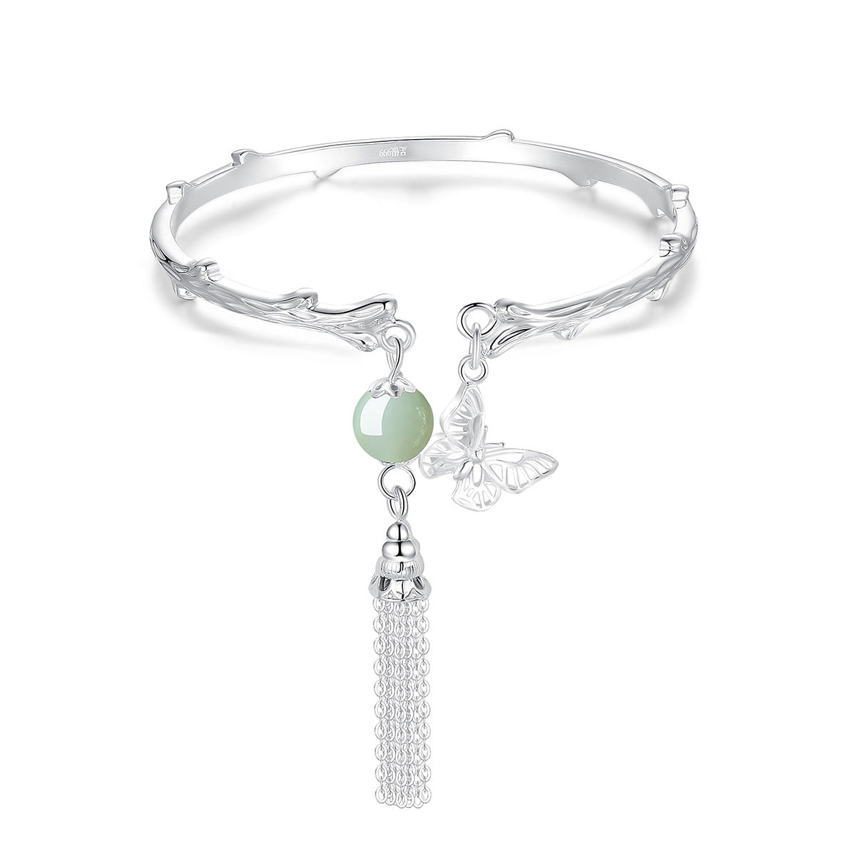 Butterfly Tassel Open-ended Bracelet