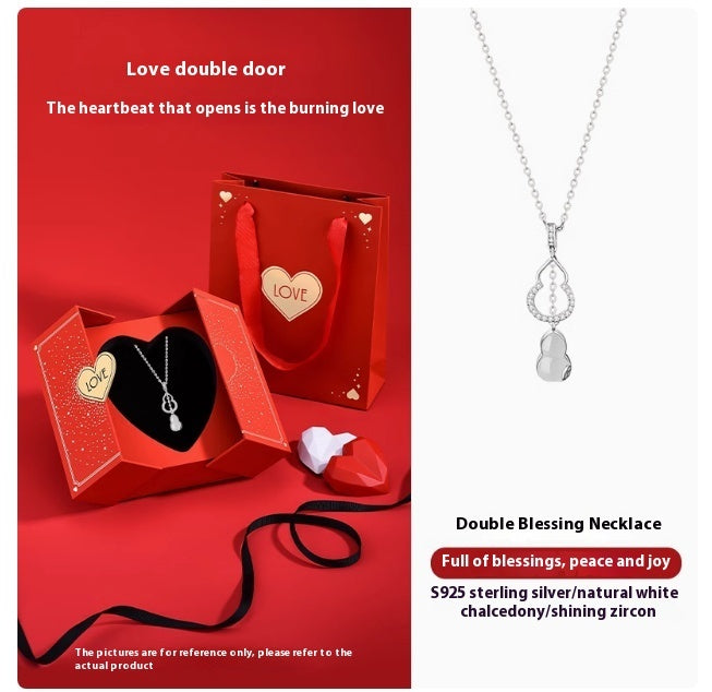 Jade Marrow Double Gourd Necklace